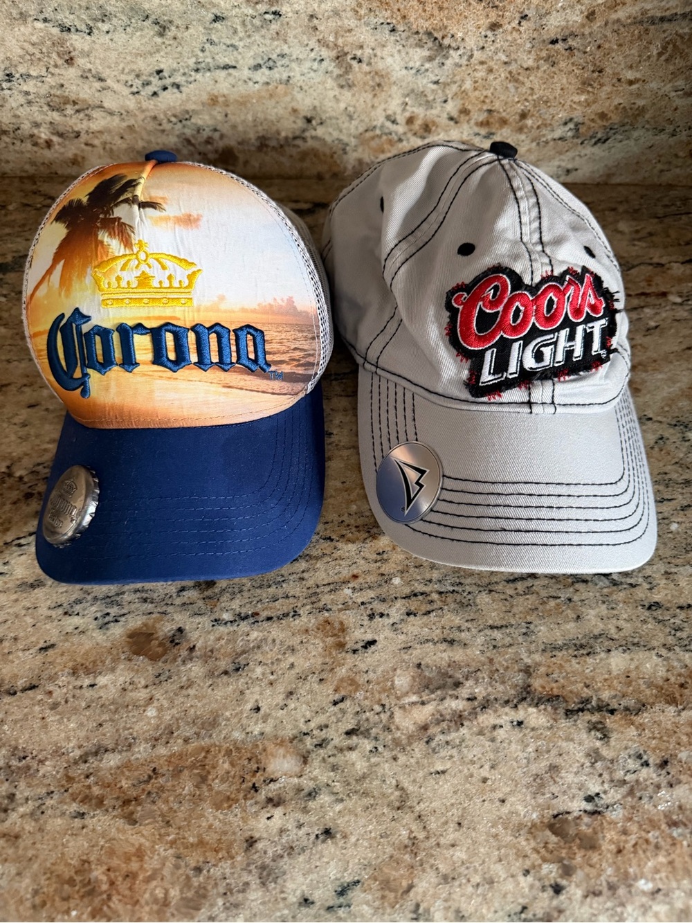 Vintage Collectors “Corona & Coors” Bottle Opener Hats